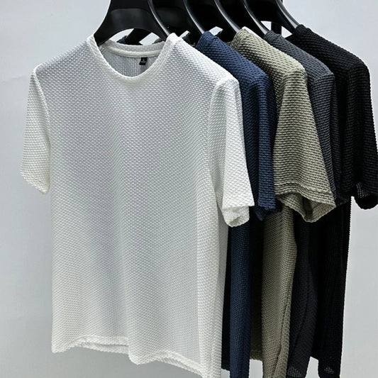Camiseta transpirable de manga corta tejido Calado/Mesh.