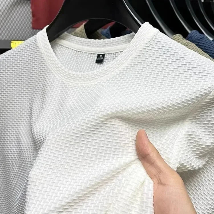 Camiseta transpirable de manga corta tejido Calado/Mesh.