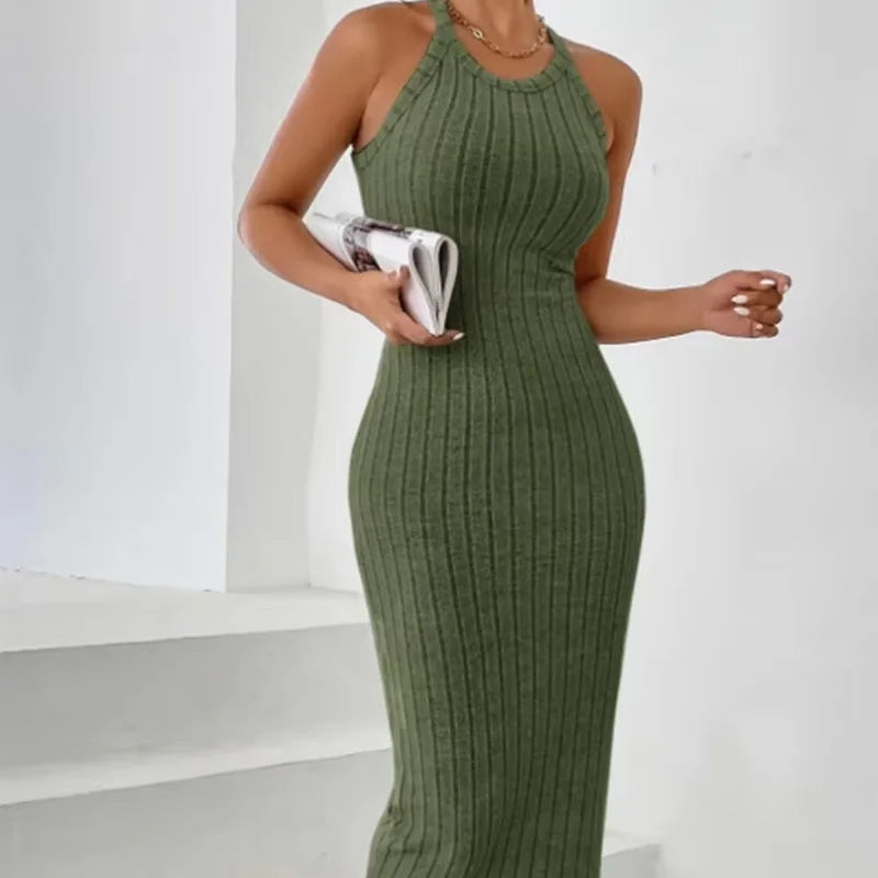 Vestido ajustado primavera-verano.