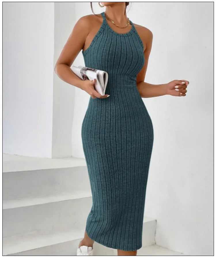 Vestido ajustado primavera-verano.